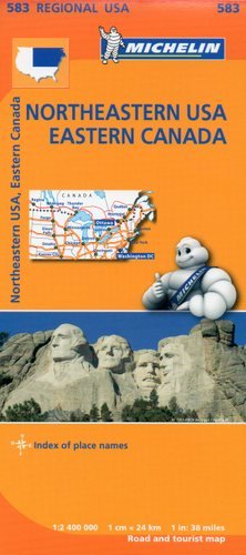 USA Północno-Wschodnie, Kanada Wschodnia. Mapa 1:2 400 000 Michelin Travel Publications