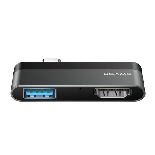 USAMS Adapter USB-C Mini HUB USB+HDMI szary/grey SJ462HUB01 (US-SJ462) USAMS
