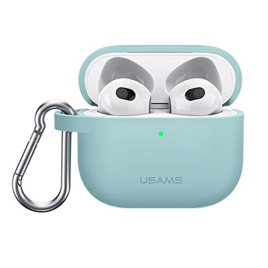 USAMS Etui ochronne do AirPods 3 silicon zielony/green BH741AP04 (US-BH741) USAMS