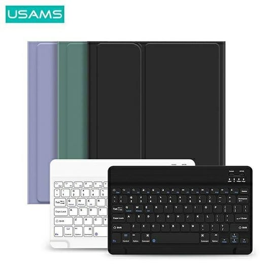 USAMS Etui Winro z klawiaturą iPad Pro 11" zielone etui-biała klawiatura/green cover-white keyboard IP011YRXX02 (US-BH645) USAMS