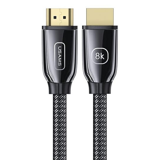 USAMS Kabel HDMI - HDMI 2.1 U67 2m 8K czarny/black Ultra HD SJ497HD01 (US-SJ497) USAMS