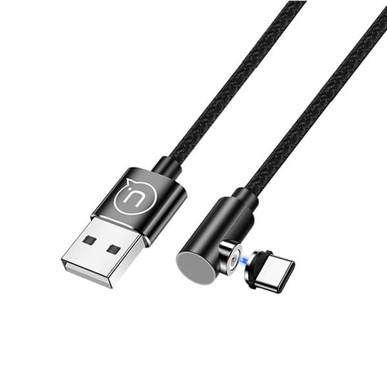 USAMS Kabel kątowy magnetyczny U54 1m USB-C czarny/black SJ445USB01 (US-SJ445) USAMS