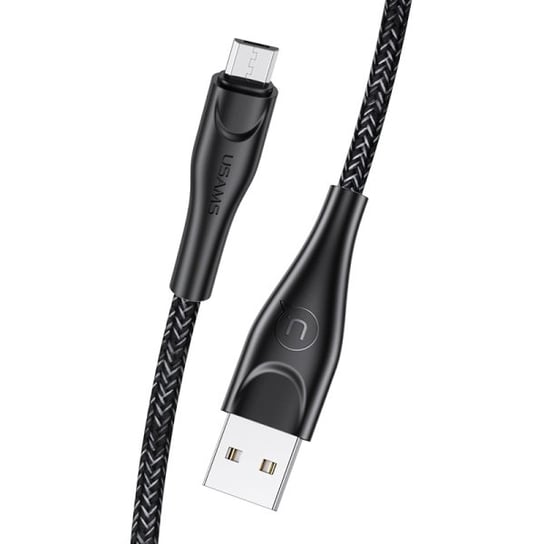 USAMS Kabel pleciony U41 microUSB 2m 2A czarny/black SJ396USB01 (US-SJ396) USAMS