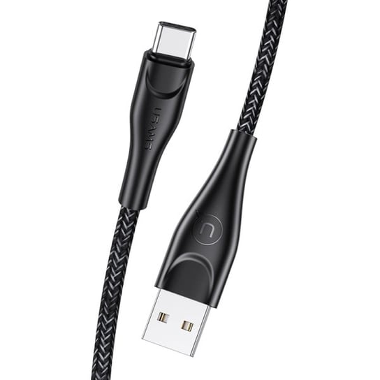 USAMS Kabel pleciony U41 USB-C 1m 2A czarny/black SJ392USB01 (US-SJ392) USAMS