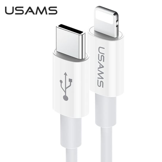 USAMS Kabel U44 USB-C na Lightning 30W PD Fast Charge 1.2m szary/grey SJ407USB01 (US-SJ407) USAMS