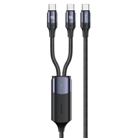 USAMS Kabel U71 2xUSB-C na USB-C 1,2m 100W PD Fast Charge czarny/black SJ551USB01 (US-SJ551) USAMS