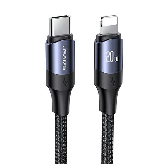 USAMS Kabel U71 USB-C na Lightning 1,2m 20W PD Fast Charge czarny/black SJ521USB01 (US-SJ521) USAMS