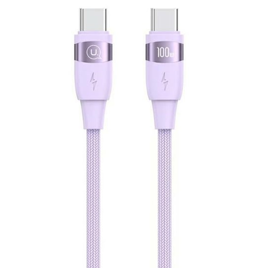 USAMS Kabel U85 USB-C na USB-C 100W 1.2m PD Fast Charging fioletowy/purple SJ632USB03 (US-SJ632) USAMS