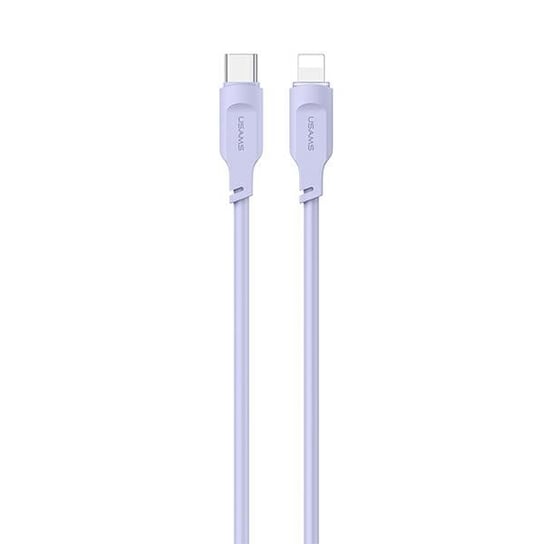USAMS Kabel USB-C na Lightning PD Fast Charging 1,2m 20W Lithe Series purpurowy/purple SJ566USB03 (US-SJ566) USAMS