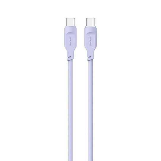 USAMS Kabel USB-C na USB-C PD Fast Charging 1,2m 100W Lithe Series purpurowy/purple SJ567USB03 (US-SJ567) USAMS