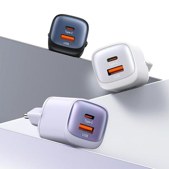 USAMS Ład. siec. CC254 30W GaN USB-C/USB-A Fast Charging HC Series biały/white CC254TC02 Inna marka