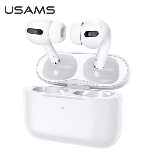 USAMS Słuchawki Bluetooth 5.0 TWS Emall Series bezprzewodowe biały/white BHUYM01 (US-YM001) original size USAMS