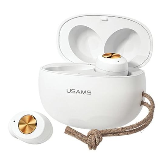 USAMS Słuchawki Bluetooth 5.0 TWS ES series bezprzewodowe biały/white BHUES01 USAMS