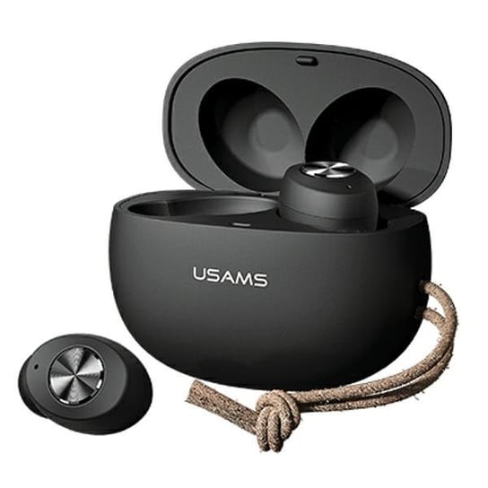 USAMS Słuchawki Bluetooth 5.0 TWS ES series bezprzewodowe czarny/black BHUES02 USAMS