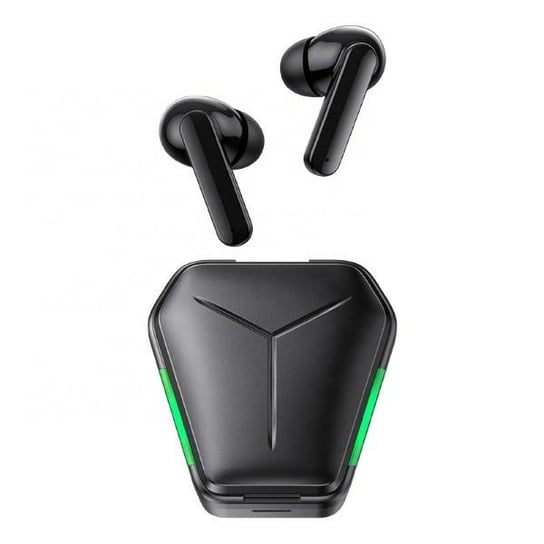 USAMS Słuchawki Bluetooth 5.0 TWS JY series Gaming earbuds bezprzewodowe czarny/black BHUJY01 USAMS