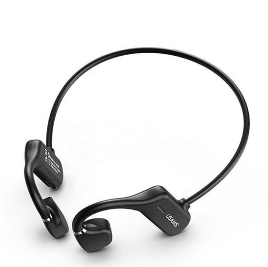 USAMS Słuchawki sportowe JC Bluetooth 5.0 czarny/black  BHUJC01 (US-JC001) USAMS