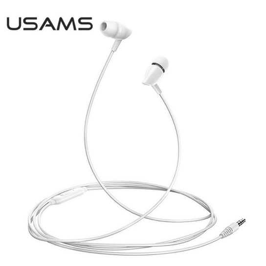 USAMS Słuchawki stereo EP-37 3,5 mm biały/white HSEP3702 USAMS