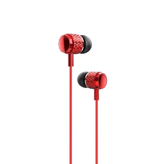 USAMS Słuchawki stereo EP-38 3,5 mm czerwony/red HSEP3801 USAMS