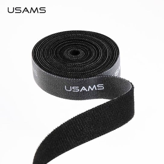 USAMS Taśma organizer do kabli Velcro 1m czarny/black ZB60ZD02 (US-ZB060) USAMS