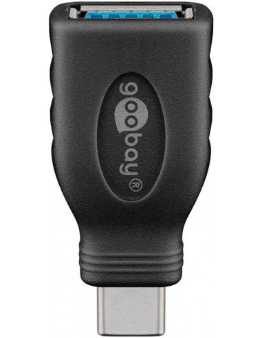 USB-C ™ USB A OTG SuperSpeed ​​Adapter do podłączenia kabli ładowania 3,0 czarny Goobay