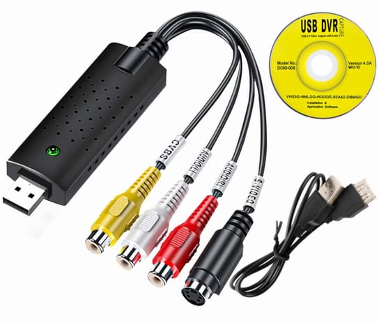 USB Video GRABBER AV Chinch  S-video audio Zgrywanie z VHS Inna marka