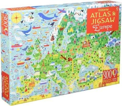 Usborne Atlas and Jigsaw Europe Melmoth Jonathan