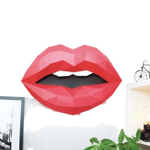 Usta - Ozdoba Na Ścianę 3D Inna marka