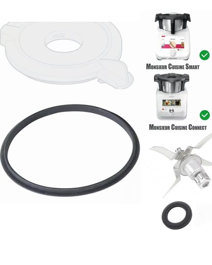 Uszczelka pokrywy misy i noża do Lidlomixa Monsieur Cuisine Connect i Smart 4Thermo