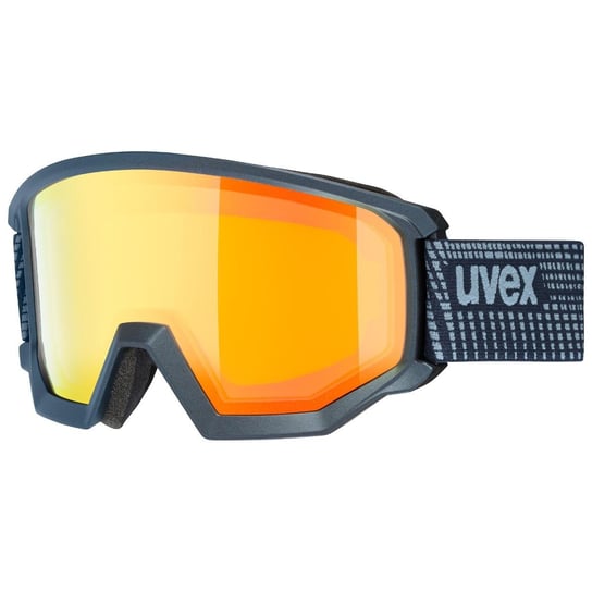 Uvex, Gogle Athletic FM, Navy Mat, Mirror Orange/Lasergold Lite, S2 UVEX