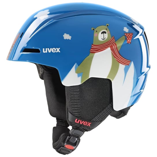 UVEX, Kask Narciarski Dziecięcy, Viti 13 Niedźwiedź Uvex- 01, niebieski, Rozmiar 46/50 UVEX