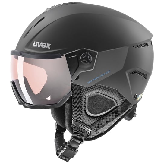 UVEX, Kask Narciarski, Instinct Visor Pro Vario 566261 , czarny, Rozmiar 53/56 UVEX