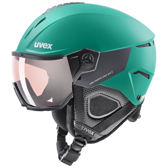 UVEX, Kask Narciarski, Instinct Visor Pro Vario 566261 , zielony, Rozmiar 56/58 UVEX