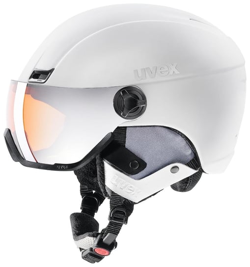 Uvex, Kask z wizjerem, 400 Visor Style , biały, matowy, rozmiar XL UVEX