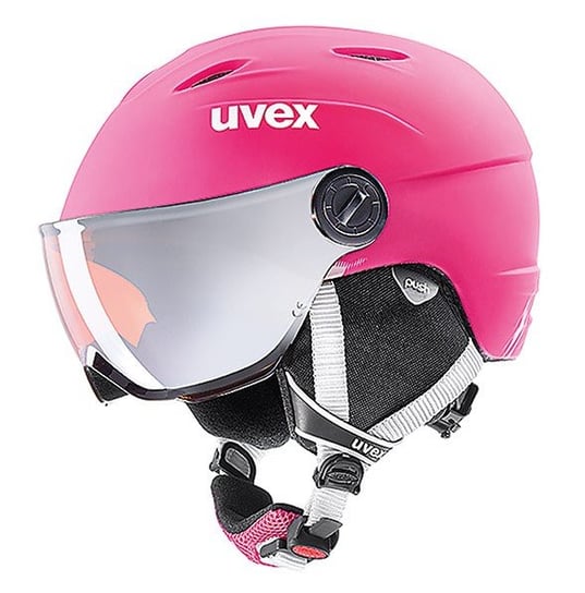 UVEX, Kask z wizjerem, Junior Visor Pro, różowy, rozmiar M UVEX