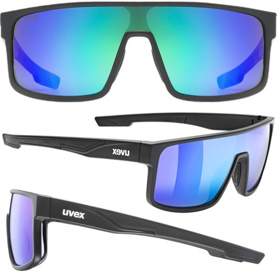 Uvex, Okulary LGL 51 czarne/mir. niebieskie UVEX