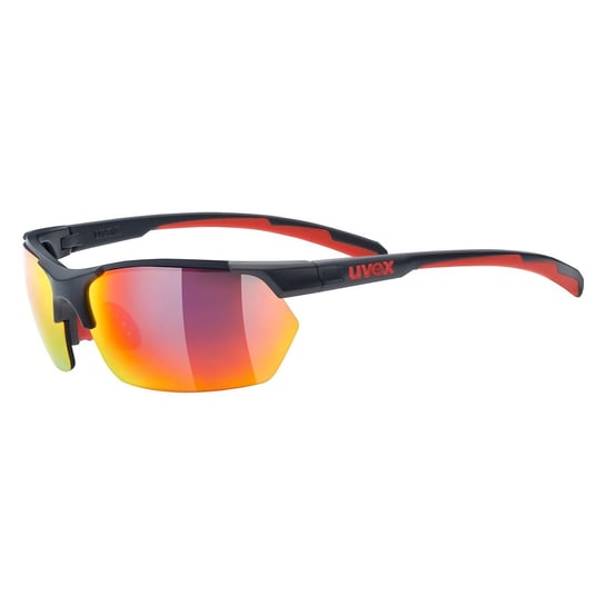 UVEX, Okulary, Sportstyle 114, Grey Red Mat - Mirror Red (S3) UVEX