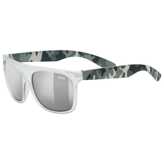 UVEX, Okulary, Sportstyle 511, White Transparent Camo - Litemirror Silver (S3) UVEX