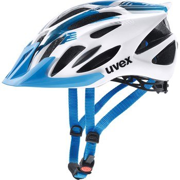 UVEX, Rowerowy kask z daszkiem, Flash, niebiesko-biały, rozmiar L/XL UVEX