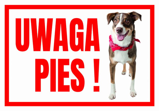 Uwaga Pies ! Terrier - Tabliczka Ostrzegawcza LIBRES