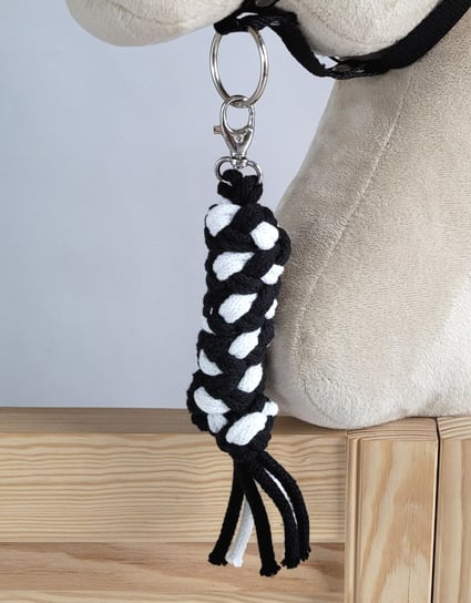 Uwiąz dla Hobby Horse ze sznurka – biało-czarny Super Hobby Horse