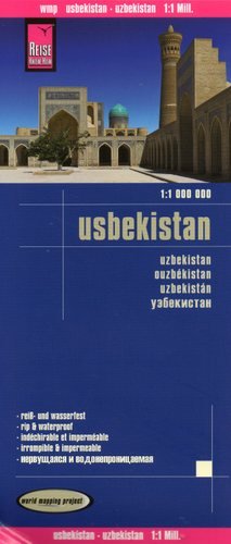 Uzbekistan. Mapa 1:1 000 000 Reise Know-How