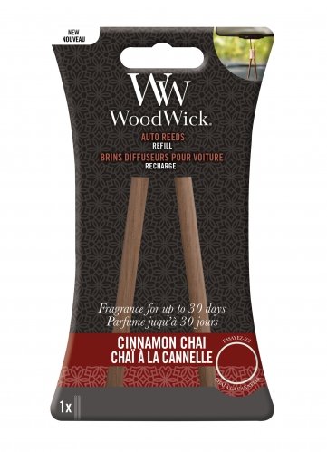 Uzupełniacz do pałeczek zapachowych do samochodu - CINNAMON CHAI Woodwick