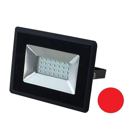 V-TAC, Naświetlacz halogen LED, 20W Czarny E-Series IP65 VT-4021 Czerwony, 1700lm V-TAC