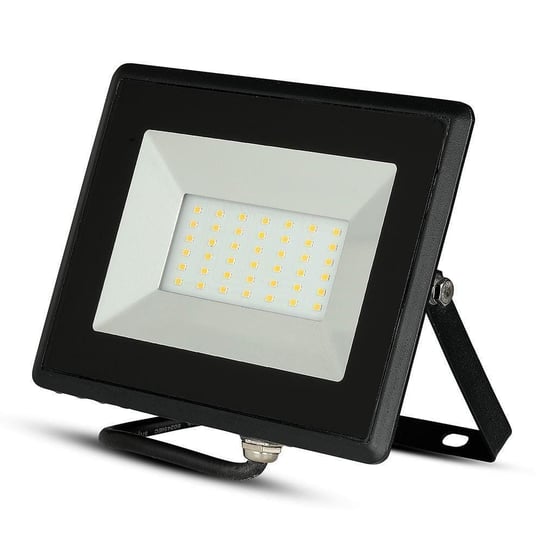 V-TAC, Naświetlacz halogen LED, 50W SMD E-Series Czarny VT-4051 zimny, 4250lm V-TAC