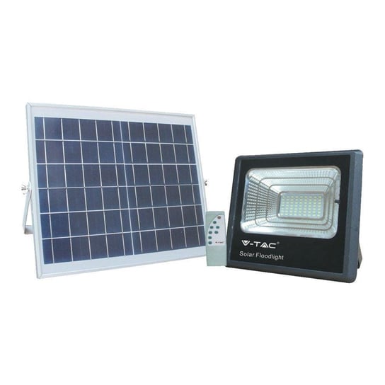 V-TAC, Naświetlacz halogen LED, Solarny 16W, IP65, VT-40W neutralny, 1050lm V-TAC