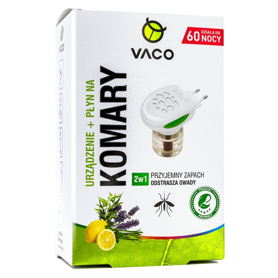 VACO ECO Elektro + płyn na komary, meszki i muszki (Citronella, 60 nocy)  45 ml VACO Retail