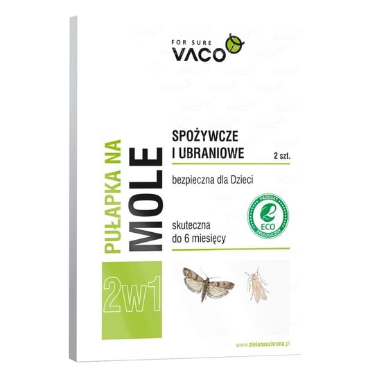 VACO ECO Pułapka na mole spożywcze i ubraniowe (2w1) 2 szt. Inny producent