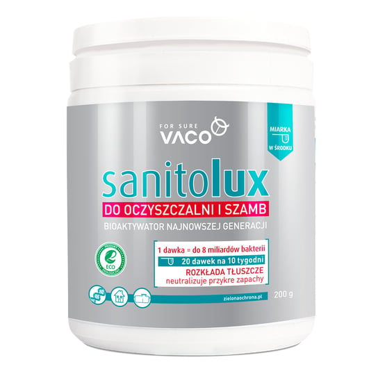 VACO ECO Sanitolux Bioaktywator do oczyszczalni i szamb 200 g VACO Retail