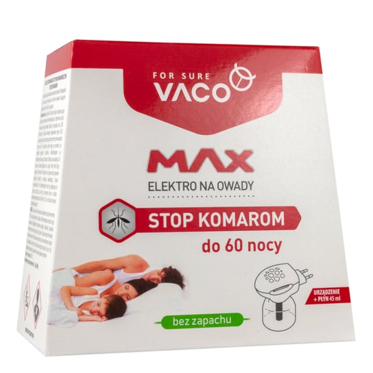 VACO Elektro MAX + płyn na komary (60 nocy) 45 ml Inny producent