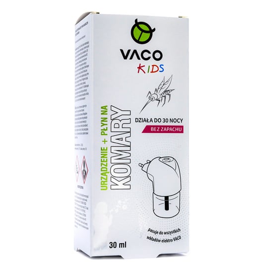 VACO KIDS, Elektro + płyn na komary dla dzieci (30 nocy), 30 ml Inny producent